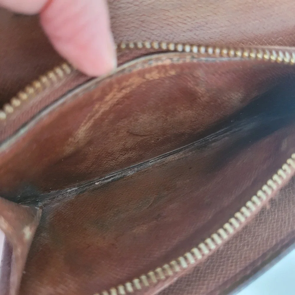 Louis Vuitton Monogram Canvas Portefeuille Tresor Wallet Vintage Brown 882‎ AN - Picture 6 of 15